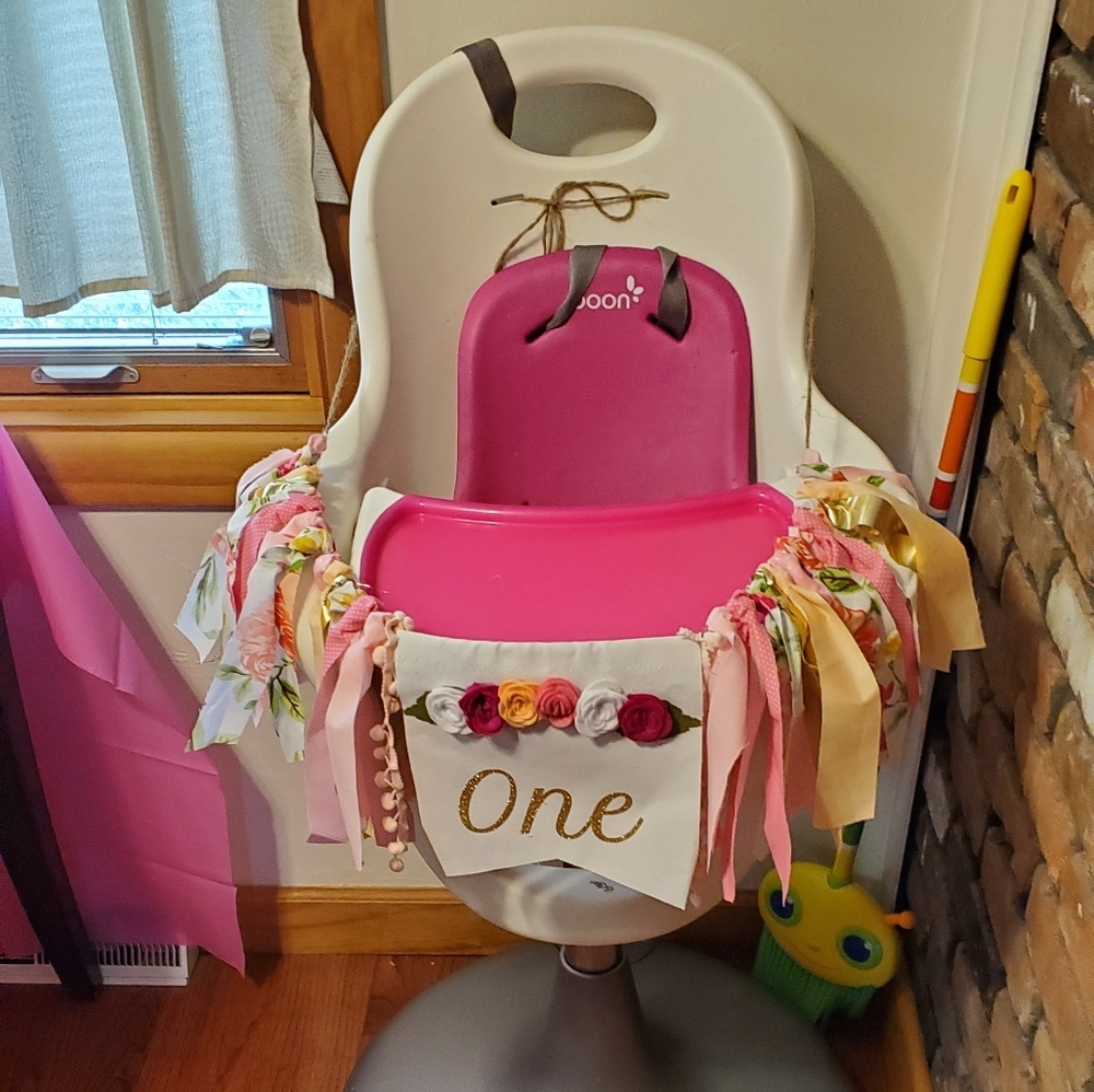 First Birthday High Chair Banner